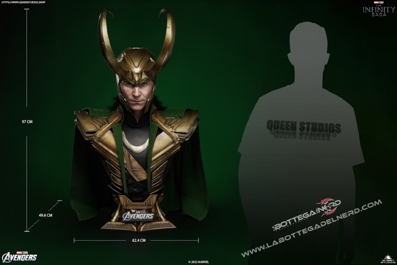 Marvel - Loki Life Size Bust 1/1 Queen Studios 97cm - immagine 9