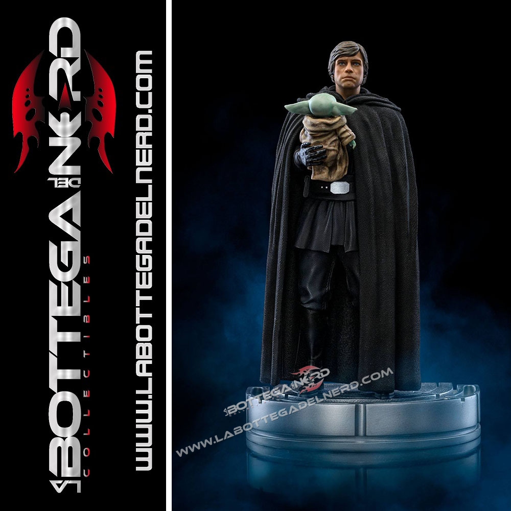 Star Wars The Mandalorian - Art Scale Statue 1/10 Luke Skywalker and Grogu 21cm