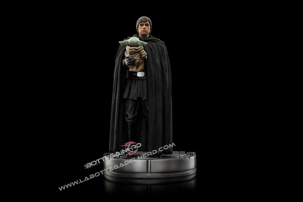 Star Wars The Mandalorian - Art Scale Statue 1/10 Luke Skywalker and Grogu 21cm - immagine 4