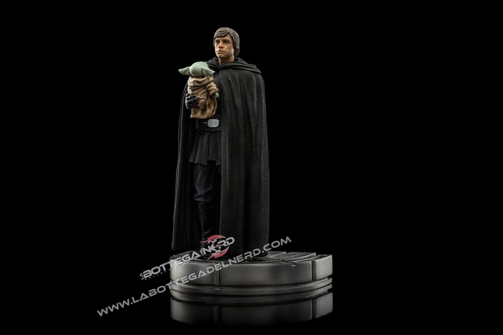 Star Wars The Mandalorian - Art Scale Statue 1/10 Luke Skywalker and Grogu 21cm - immagine 2