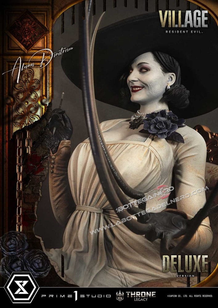 Resident Evil Village - Statue 1/4 Alcina Dimitrescu Bonus Deluxe 66cm - immagine 6