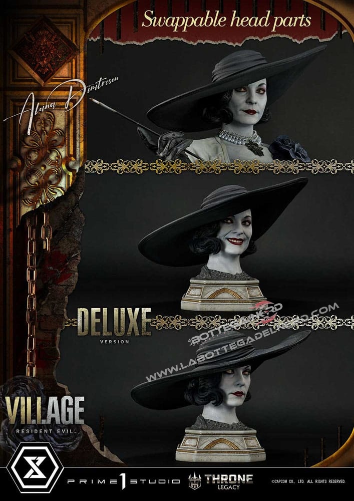 Resident Evil Village - Statue 1/4 Alcina Dimitrescu Bonus Deluxe 66cm - immagine 5