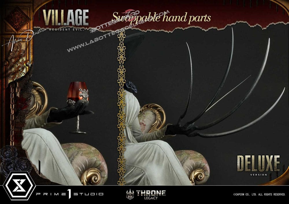 Resident Evil Village - Statue 1/4 Alcina Dimitrescu Bonus Deluxe 66cm - immagine 4