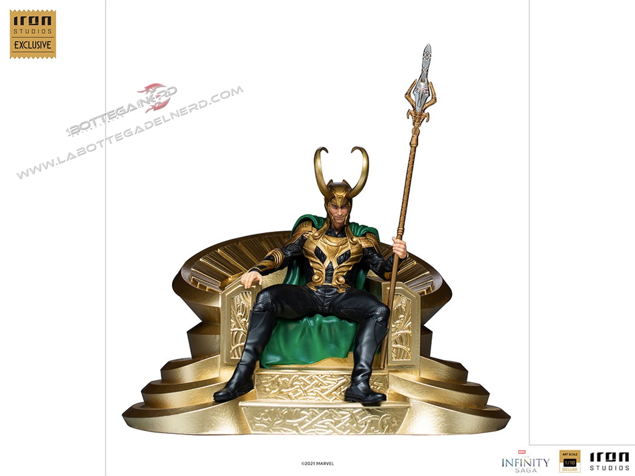 Loki - Art Scale Statue 1/10 Loki on Throne Exclusive Version 30cm