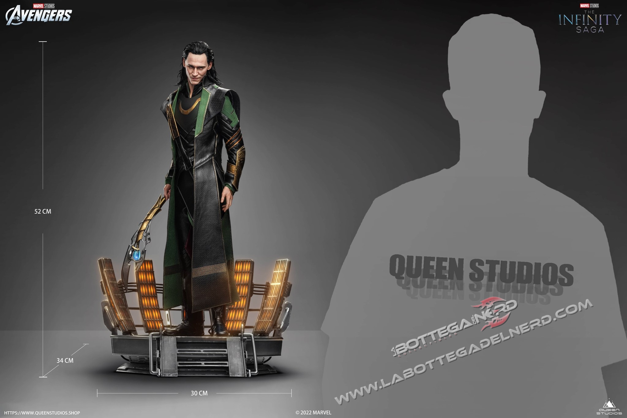 Marvel - Statue Loki 1/4 Queen Studios 52cm - immagine 11