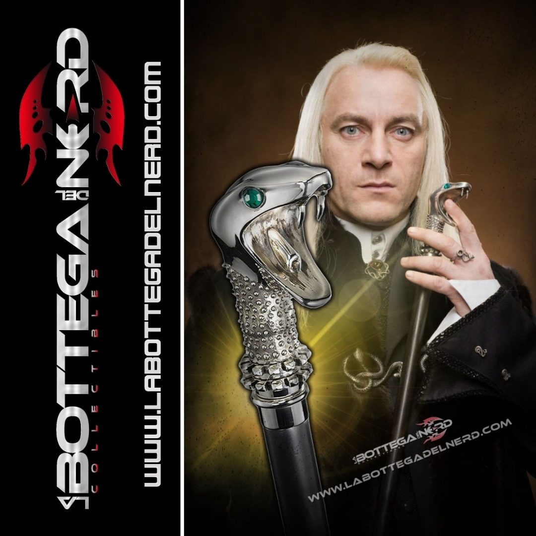 Harry Potter - Bastone con Bacchetta di Lucius Malfoy Deluxe