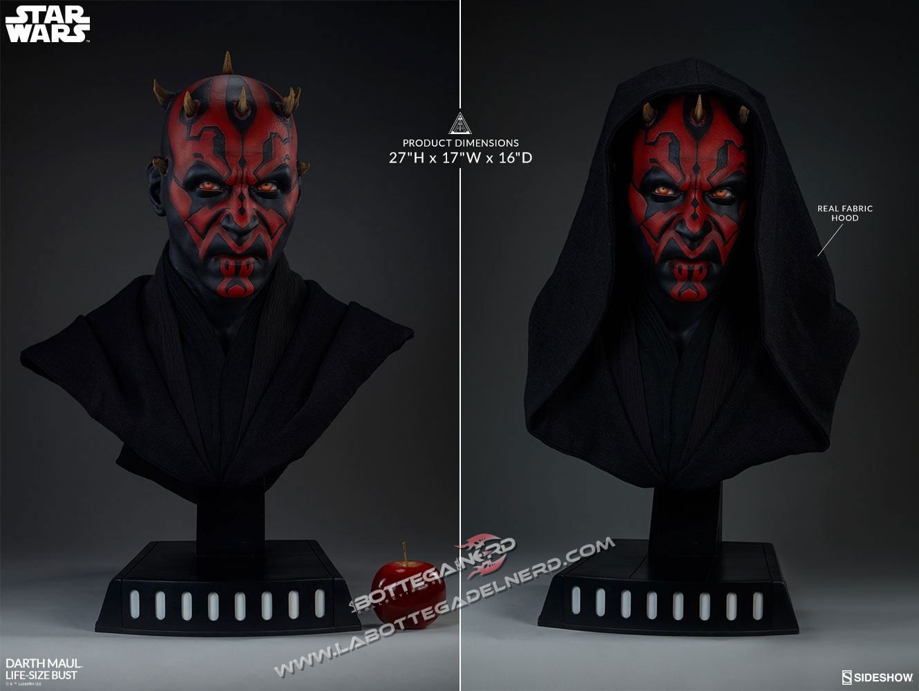 Star Wars - Busto 1/1 Darth Maul 69cm - immagine 3