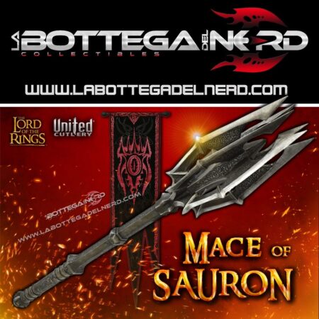 Lord of the Rings - Replica 1/1 Mace of Sauron con Anello e Stendardo