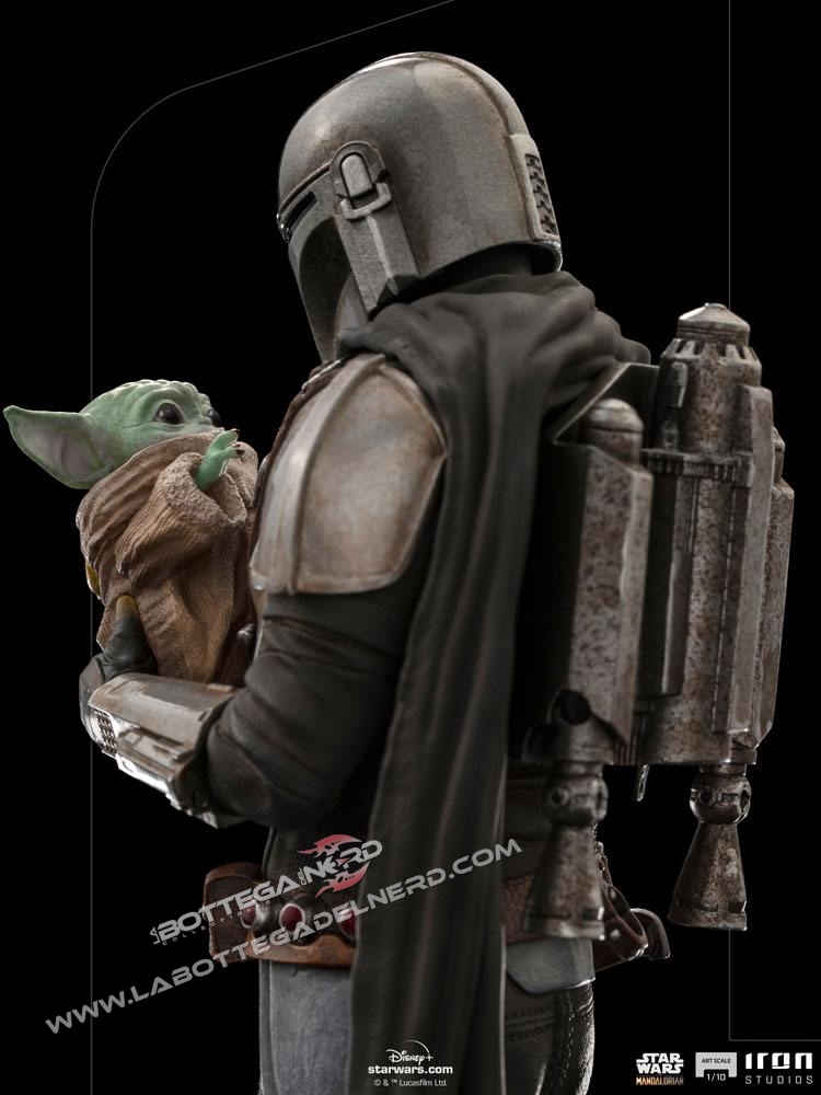 Star Wars The Mandalorian - Statue 1/10 Mandalorian & Grogu 22cm - immagine 2