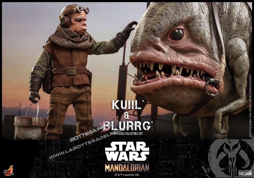 Star Wars The Mandalorian - Action Figure 2-Pack 1/6 Kuiil & Blurrg 37cm - immagine 2