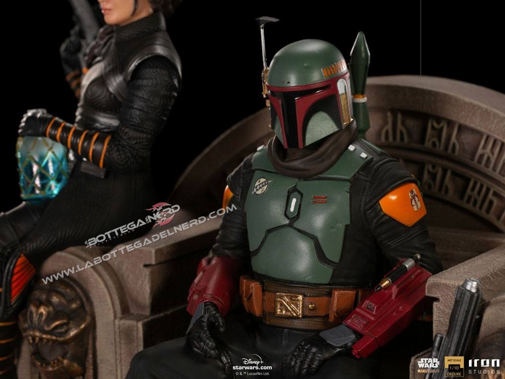 Star Wars The Mandalorian - Deluxe 1/10 Boba Fett & Fennec on Throne - immagine 6