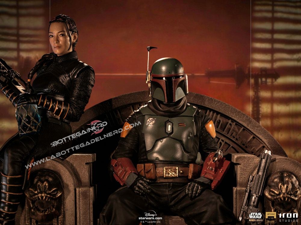 Star Wars The Mandalorian - Deluxe 1/10 Boba Fett & Fennec on Throne - immagine 3