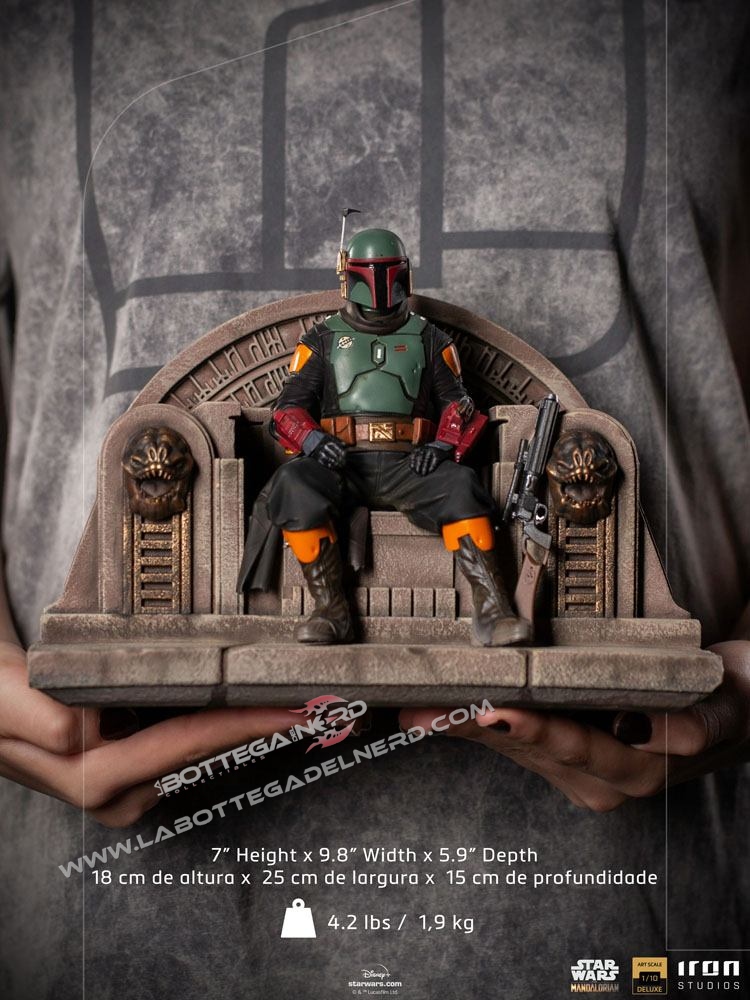Star Wars The Mandalorian - Deluxe 1/10 Boba Fett on Throne - immagine 8