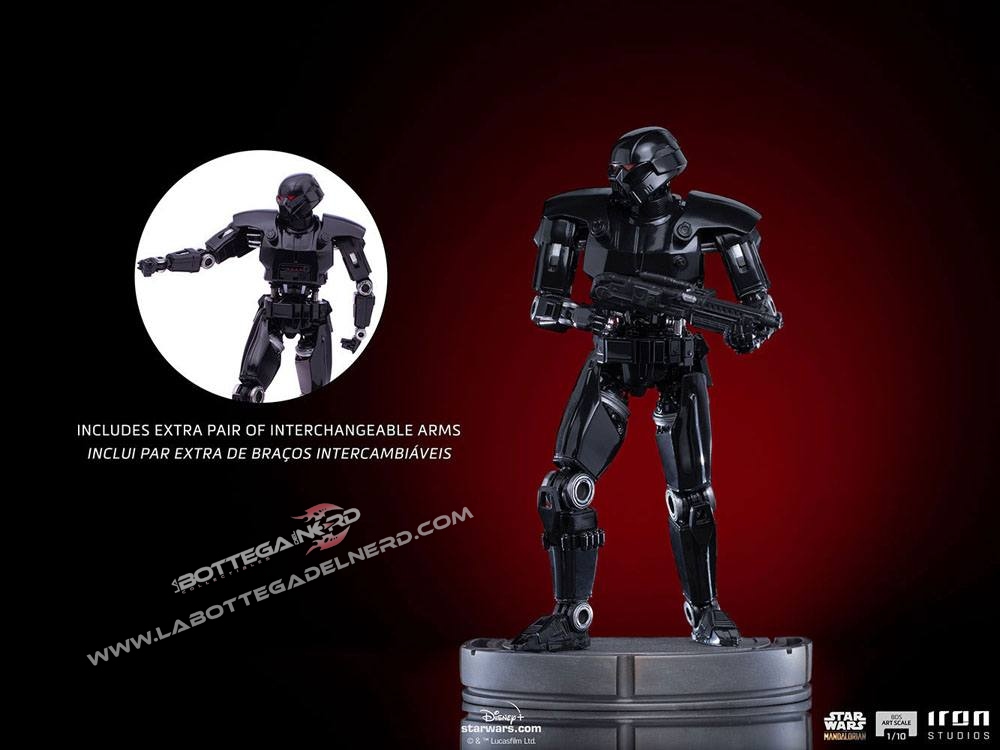 Star Wars The Mandalorian - Statue 1/10 Dark Trooper 24cm - immagine 7