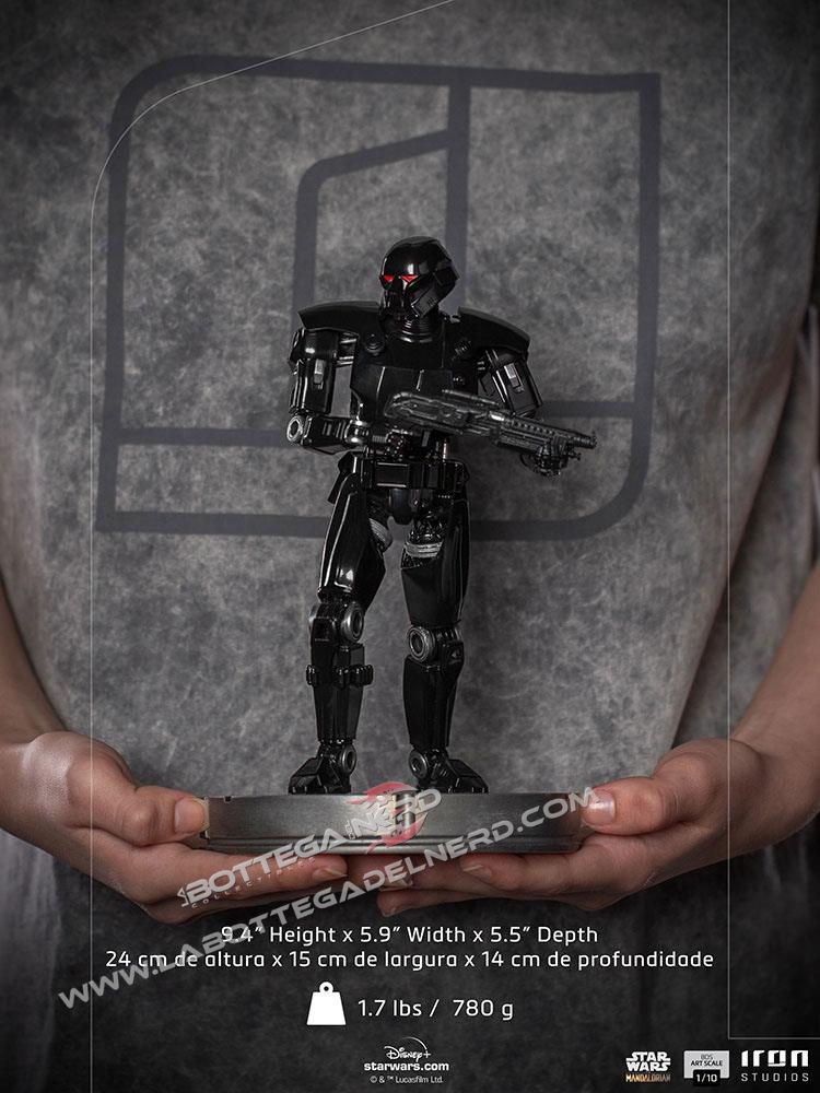 Star Wars The Mandalorian - Statue 1/10 Dark Trooper 24cm - immagine 8