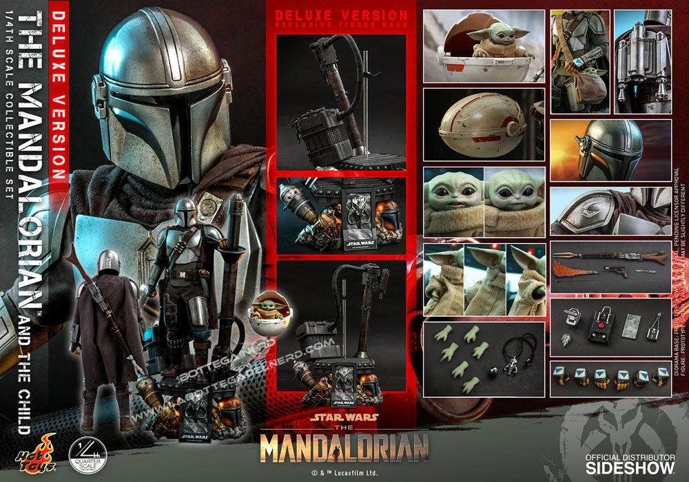 Star Wars The Mandalorian - 2-Pack 1/4 Mandalorian & Child Deluxe 46cm - immagine 11