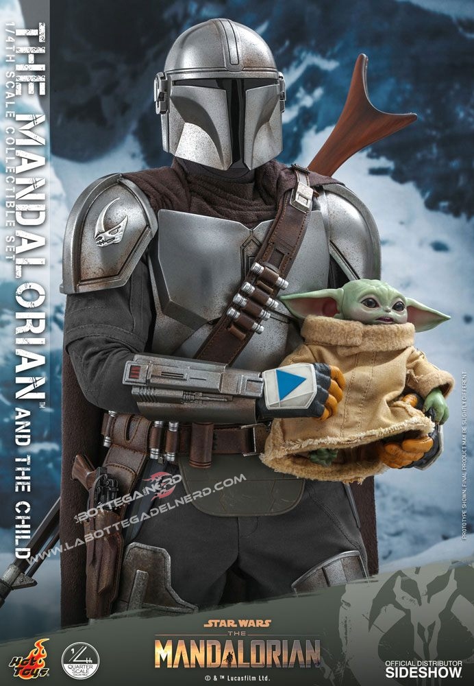 Star Wars The Mandalorian - Action Figure 2-Pack 1/4 The Mandalorian & The Child 46cm - immagine 2