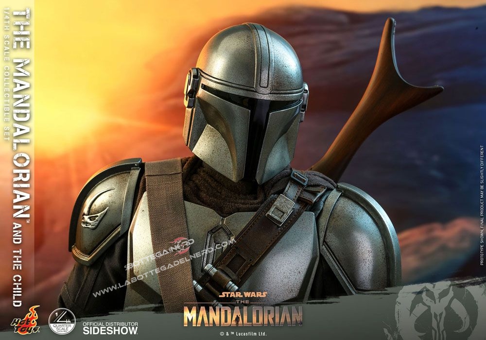 Star Wars The Mandalorian - Action Figure 2-Pack 1/4 The Mandalorian & The Child 46cm - immagine 6