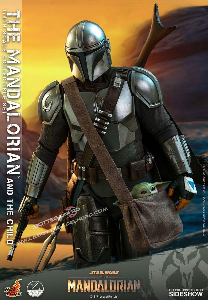Star Wars The Mandalorian - Action Figure 2-Pack 1/4 The Mandalorian & The Child 46cm - immagine 3