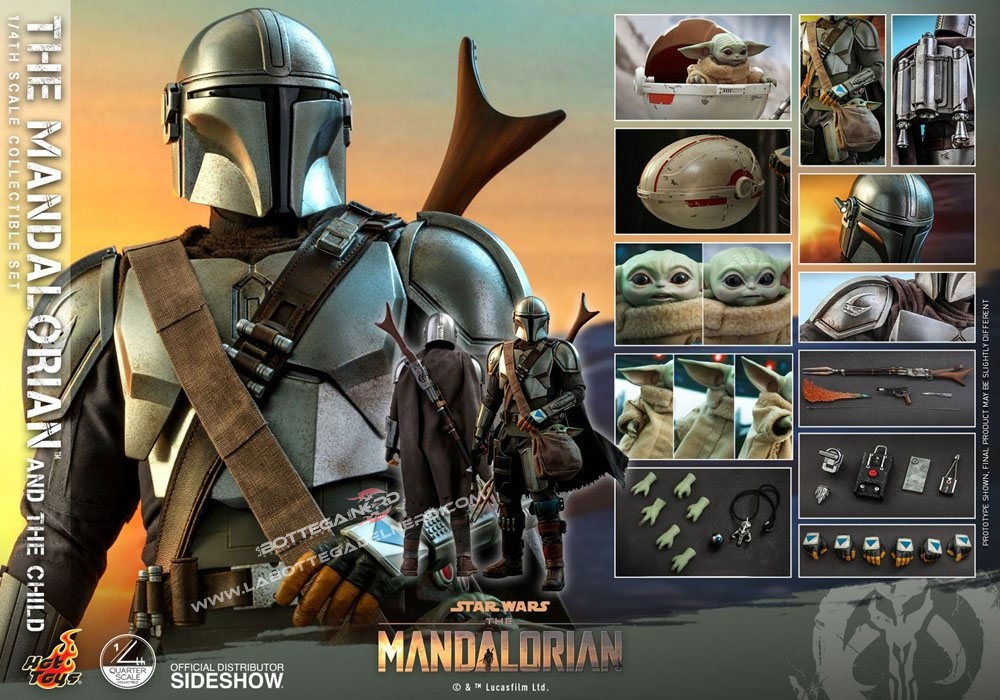 Star Wars The Mandalorian - Action Figure 2-Pack 1/4 The Mandalorian & The Child 46cm - immagine 9
