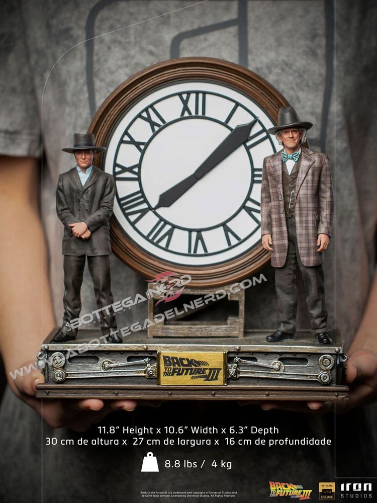 Back to the Future III - Deluxe Statue Marty and Doc at the Clock 30cm - immagine 10