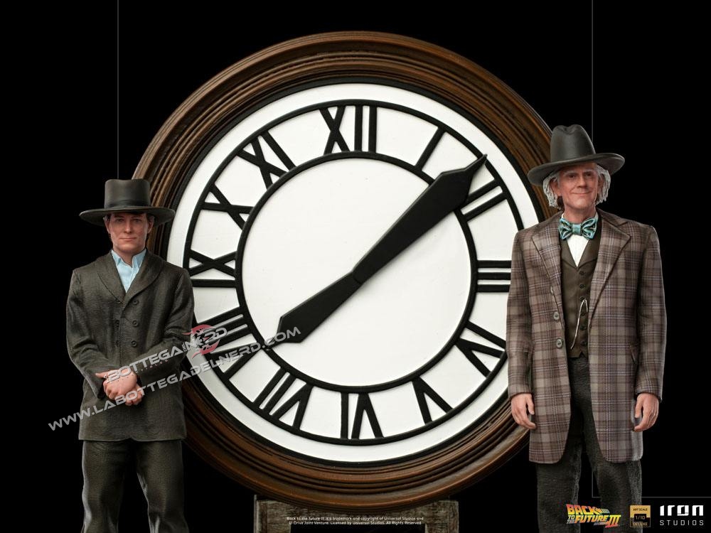 Back to the Future III - Deluxe Statue Marty and Doc at the Clock 30cm - immagine 3