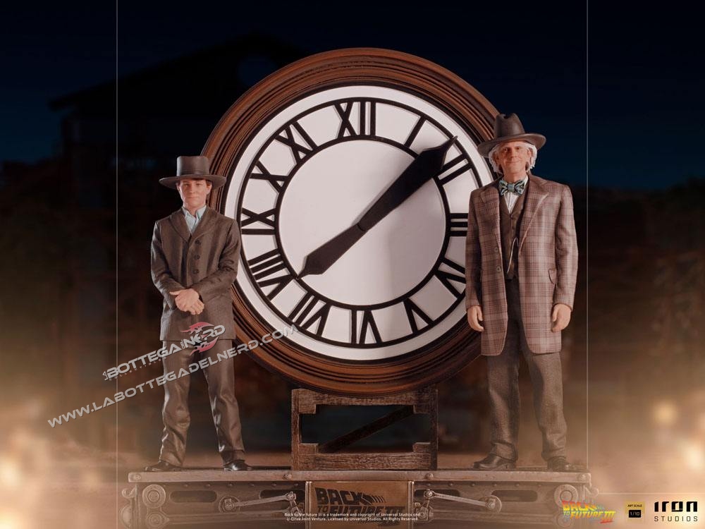 Back to the Future III - Deluxe Statue Marty and Doc at the Clock 30cm - immagine 5