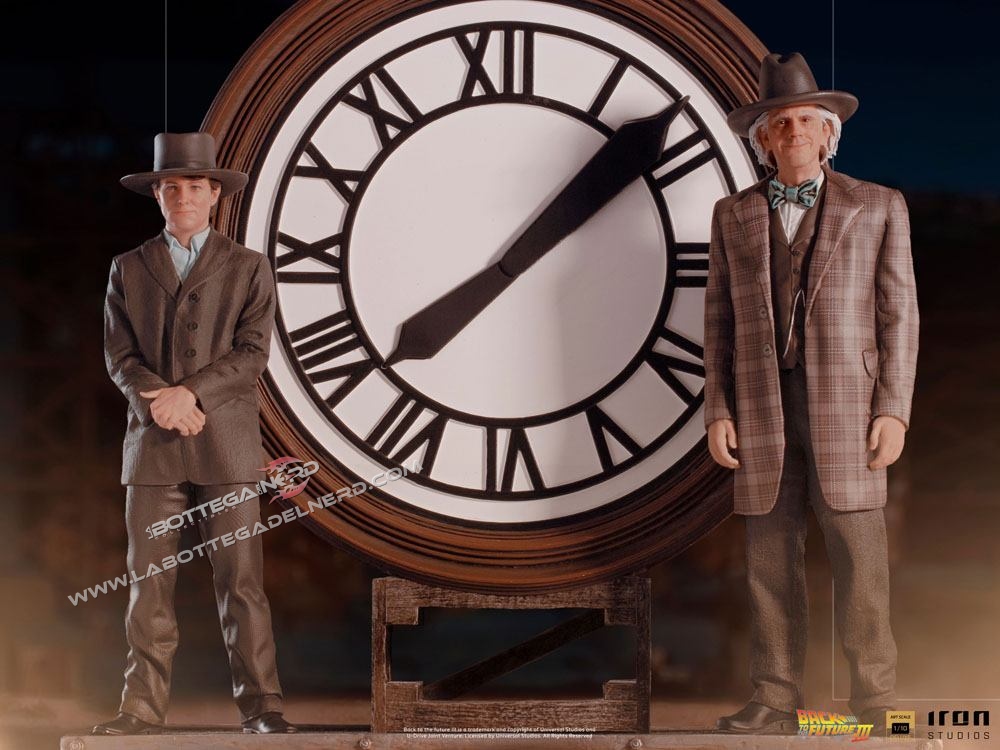 Back to the Future III - Deluxe Statue Marty and Doc at the Clock 30cm - immagine 4