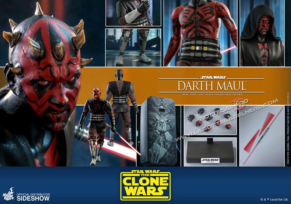 Star Wars The Clone Wars - Action Figure 1/6 Darth Maul 29cm - immagine 11