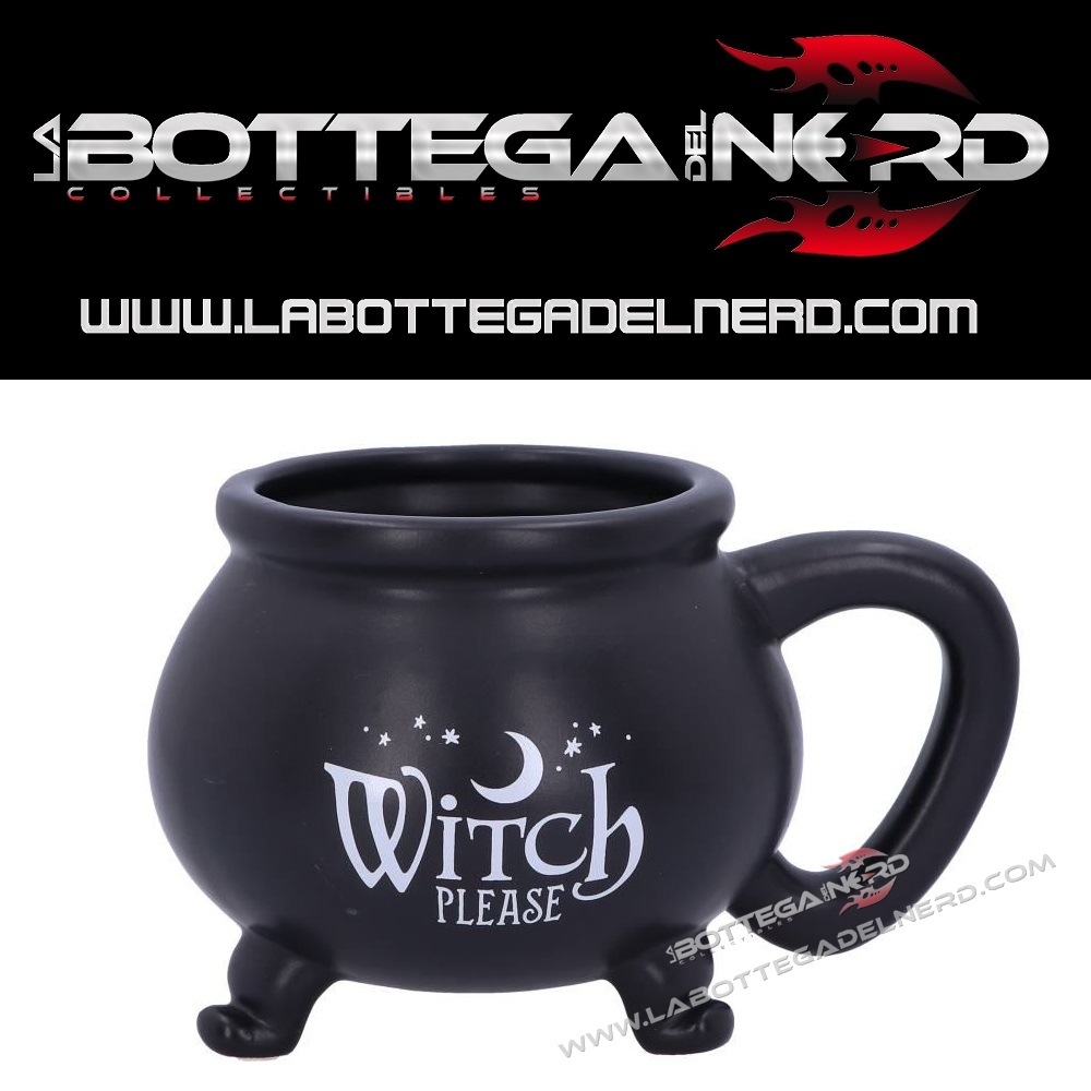 TAZZA MAGICA IN RESINA - Calderone magico della strega
