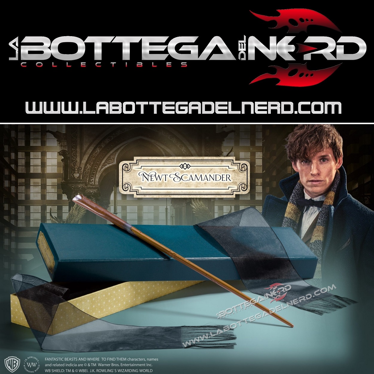 ANIMALI FANTASTICI - Bacchetta magica di Newt Scamander