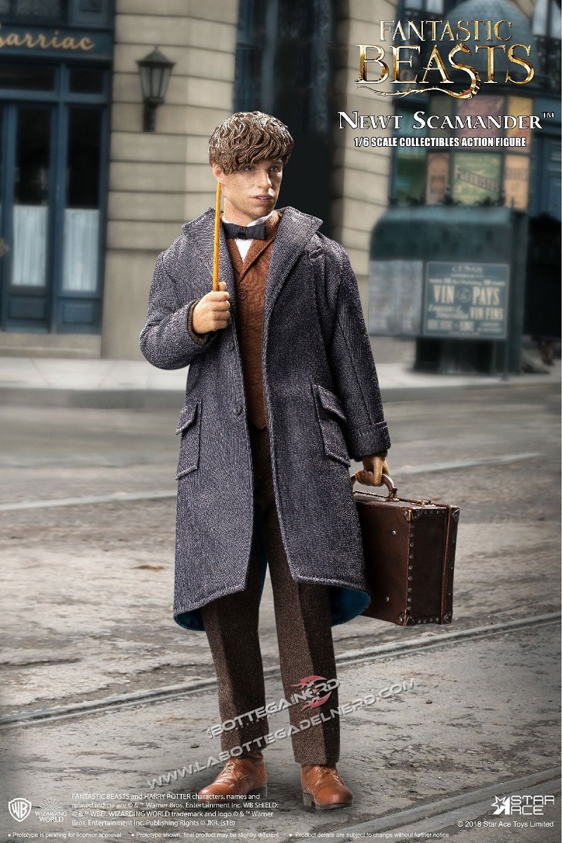 Animali Fanstastici - Action Figure 1/6 Newt Scamander grey coat - immagine 6