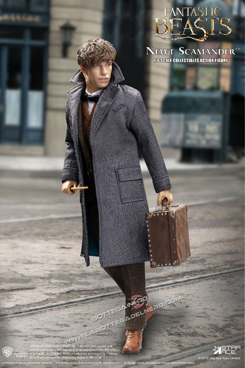 Animali Fanstastici - Action Figure 1/6 Newt Scamander grey coat - immagine 3