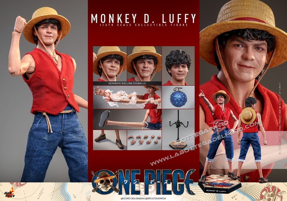 One Piece (Netflix) - Action Figure 1/6 Monkey D. Luffy 31cm - immagine 10