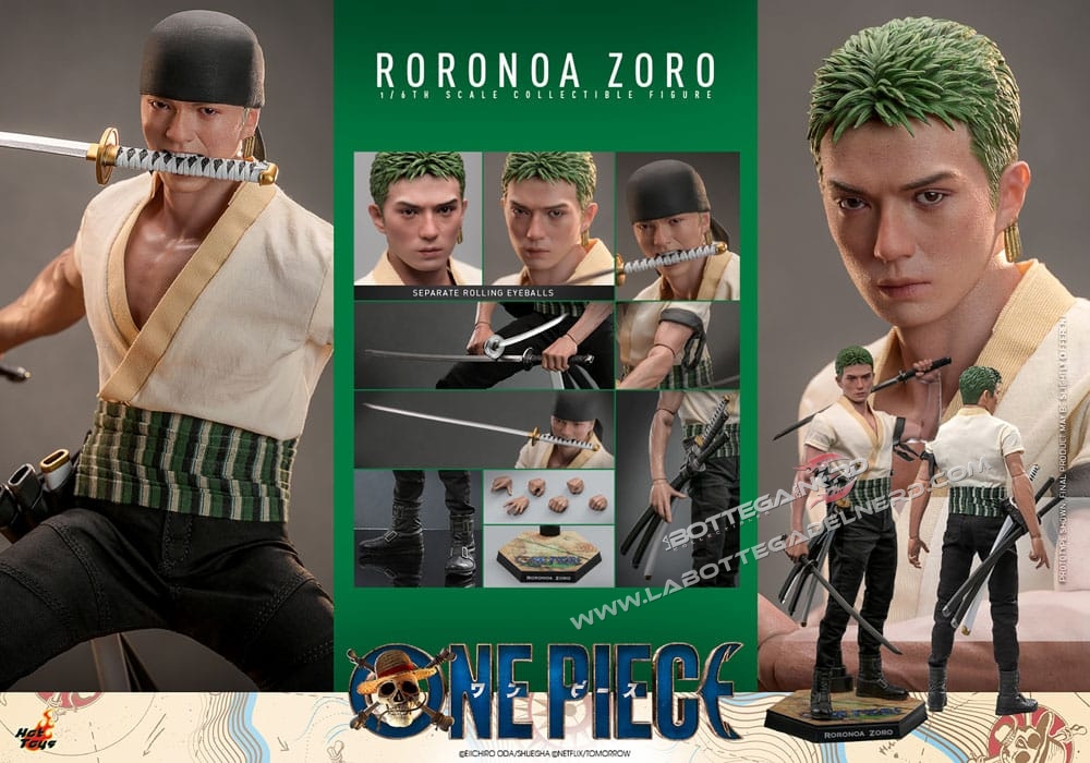 One Piece (Netflix) - Action Figure 1/6 Roronoa Zoro 31cm - immagine 10