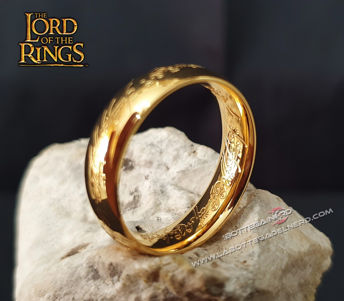 Il Signore degli Anelli - Replica unico anello con bustina in velluto - immagine 8