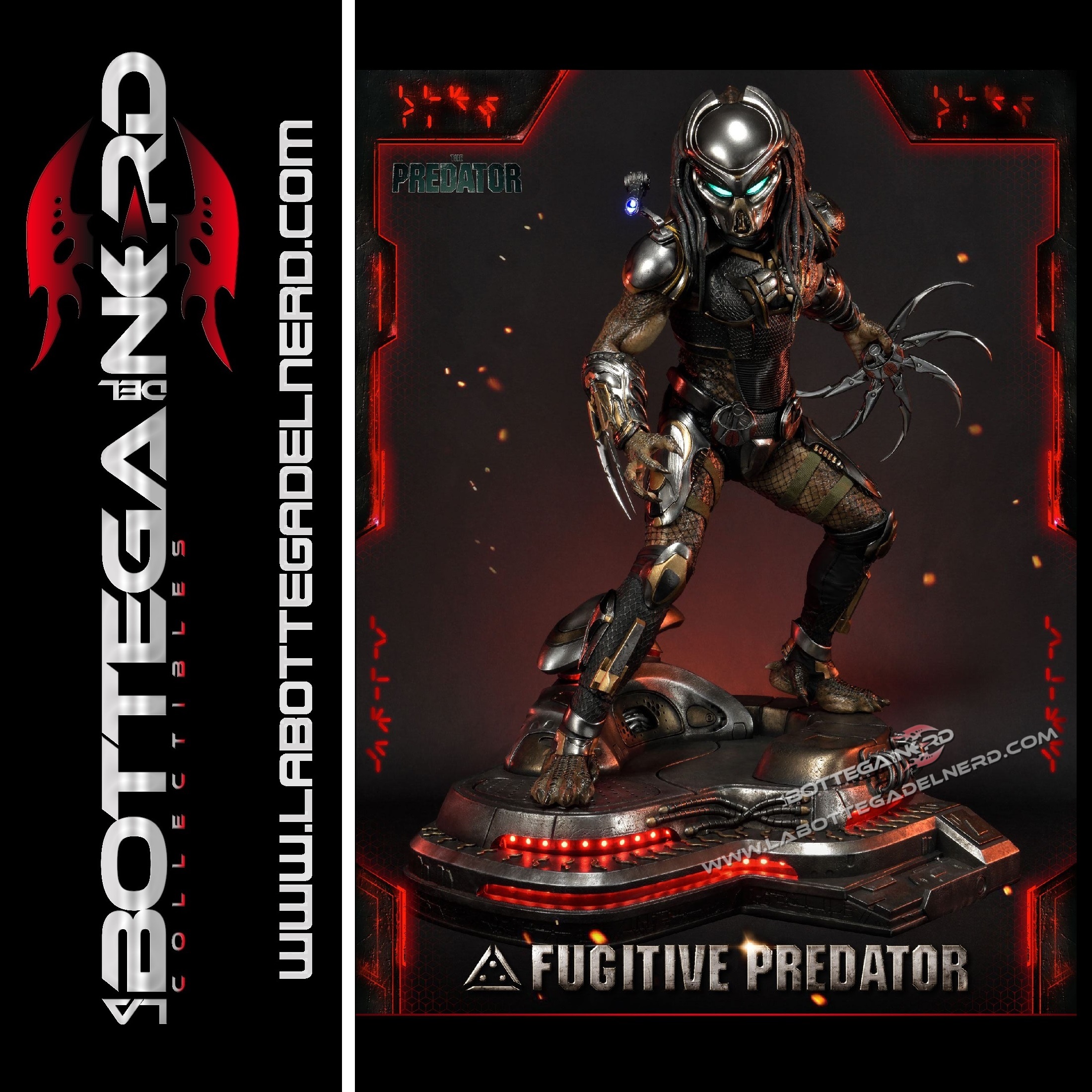 The Predator - Statua Fugitive Predator 75cm