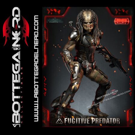 The Predator - Statua Fugitive Predator DELUXE 75cm
