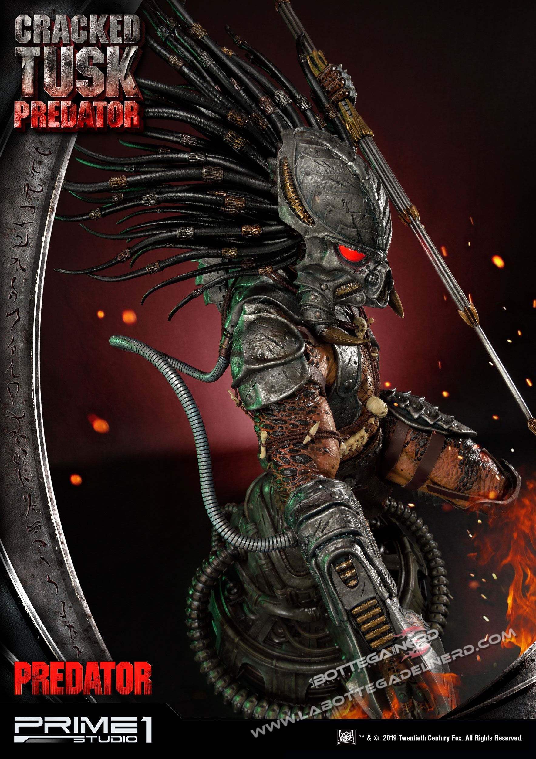 Predator - Statua Cracked Tusk Predator 101cm - immagine 4