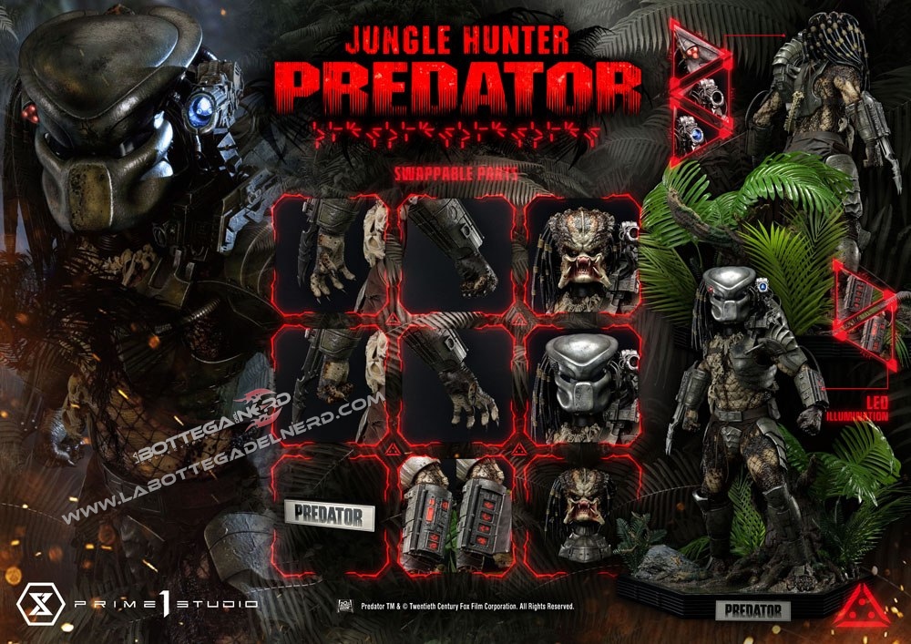 Predator - Museum Statue 1/3 Jungle Hunter Predator 90cm - immagine 10