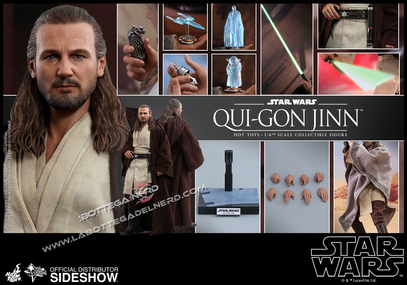 Star Wars Episode I - Masterpiece Qui-Gon Jinn 32cm - immagine 7
