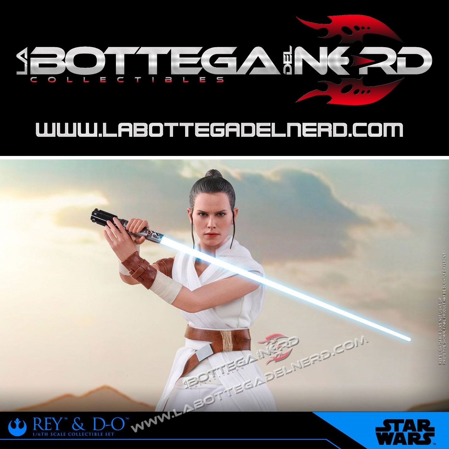 Star Wars Episode IX - Action Figure 1/6 Rey & D-O 28cm