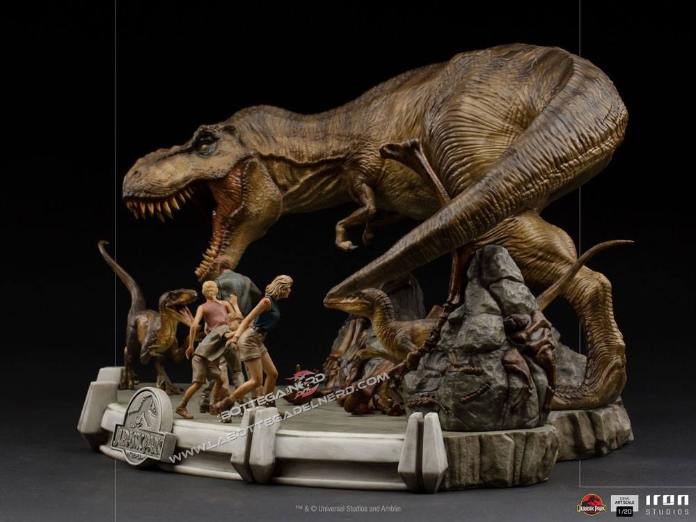 Jurassic Park - Demi Art Scale Statua 1/20 The Final Scene 48cm - immagine 2