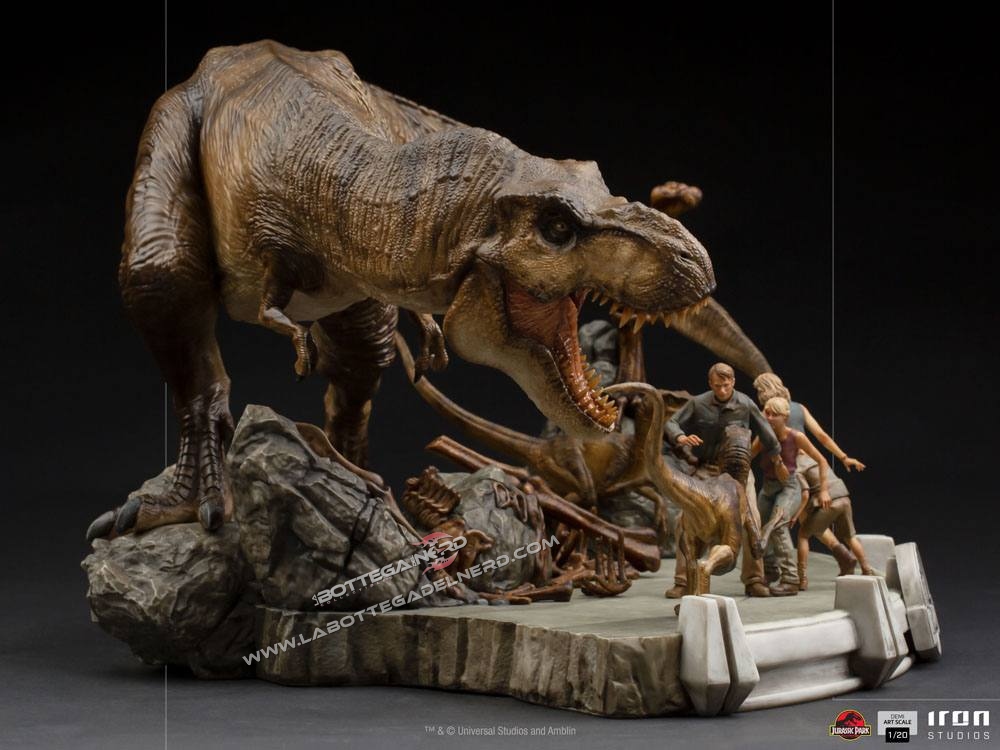 Jurassic Park - Demi Art Scale Statua 1/20 The Final Scene 48cm - immagine 4
