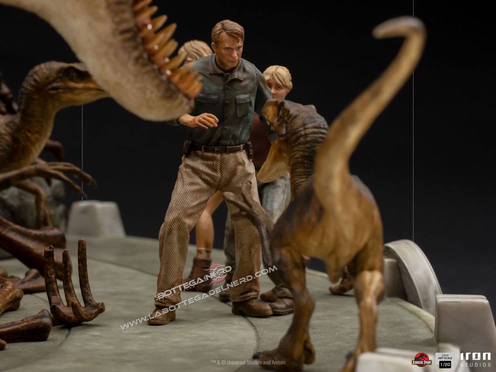 Jurassic Park - Demi Art Scale Statua 1/20 The Final Scene 48cm - immagine 6