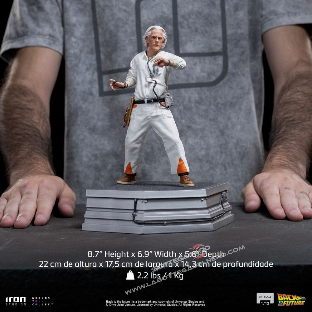 Back to the Future - Statue 1/10 Doc Brown 22cm - immagine 11