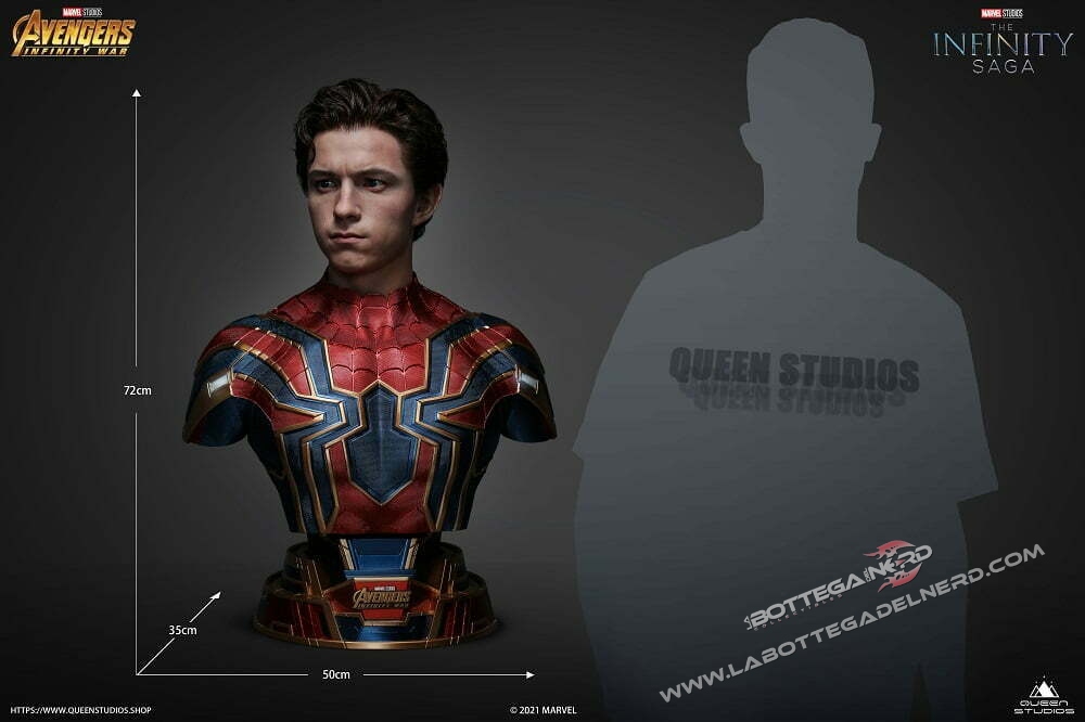 MARVEL - Iron Spider-Man Bust 1/1 Queen Studios 70cm - immagine 11