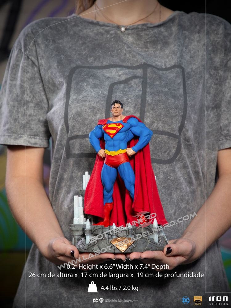 DC Comics - Statue 1/10 Superman Unleashed Deluxe 26cm - immagine 6