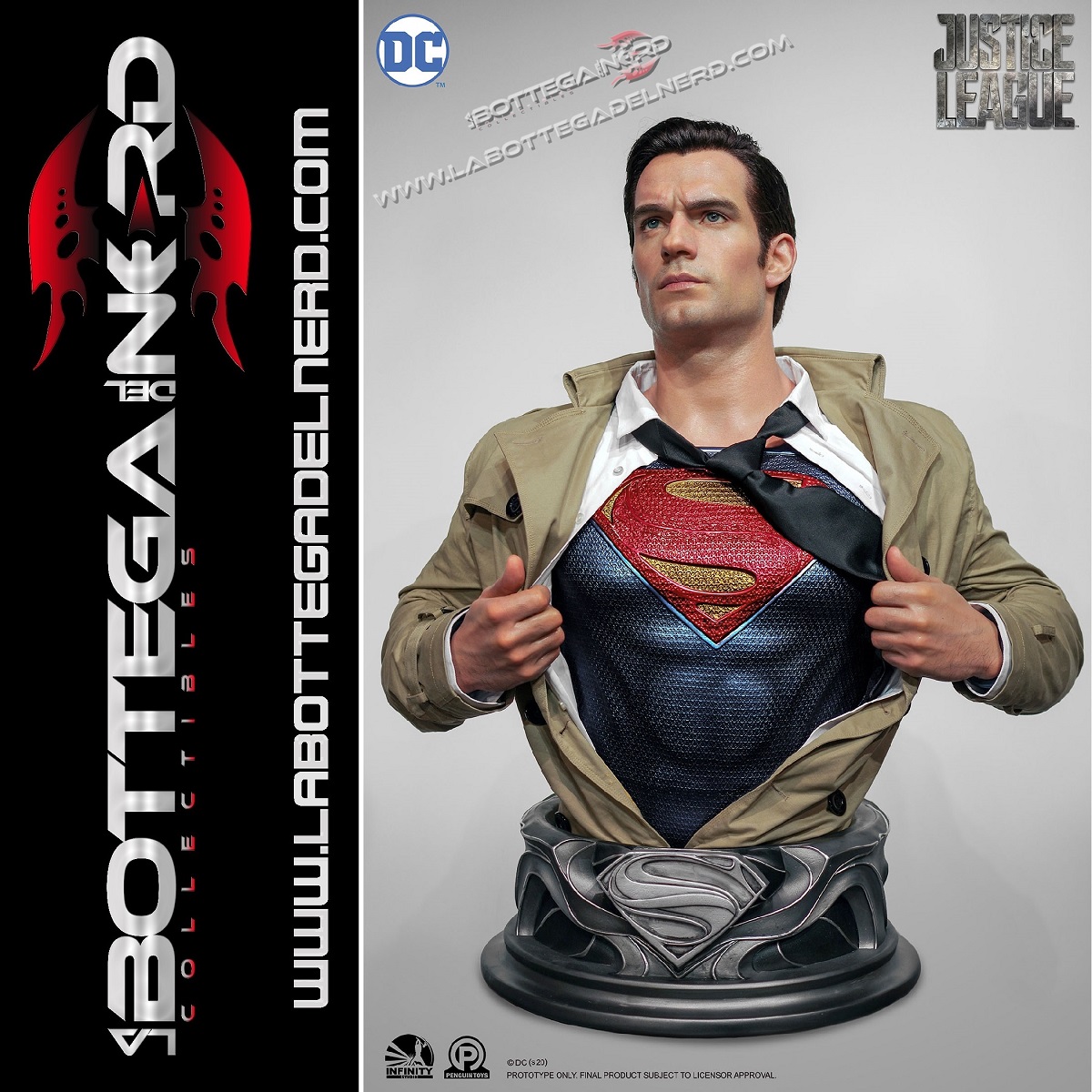 DC Comics: Justice League - Superman Life Sized Bust 88cm