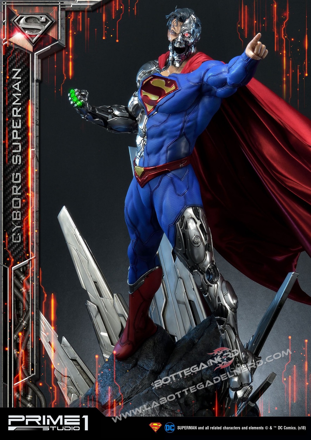 DC Comics - Statua 1/3 Cyborg Superman 93cm - immagine 7
